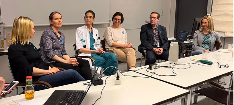 Pictured from left are Anna Vähärautio, Liisa Kauppi, Heini Lassus, Johanna Hynninen, Sampsa Hautaniemi and Anniina Färkkilä.