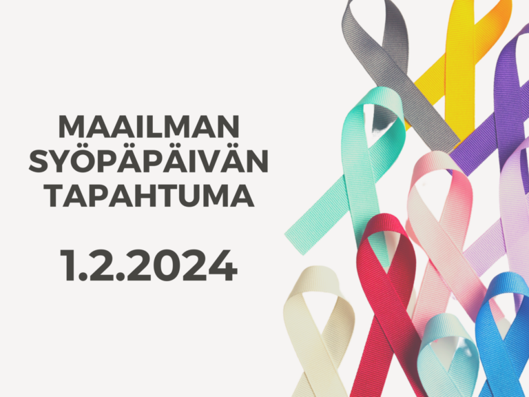 Merkitse Maailman syöpäpäivä 2024 kanssamme 1. helmikuuta.