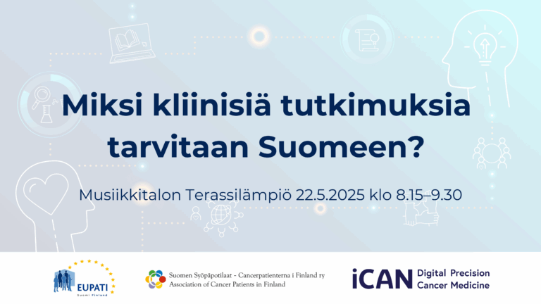 Miksi kliinisiä tutkimuksia tarvitaan Suomeen? -tilaisuus