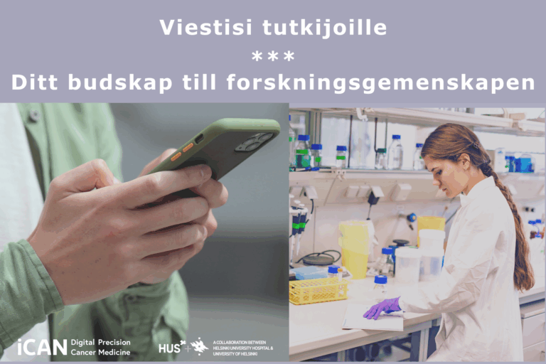 Viestisi tutkijoille – Ditt budskap till forskningsgemenskapen